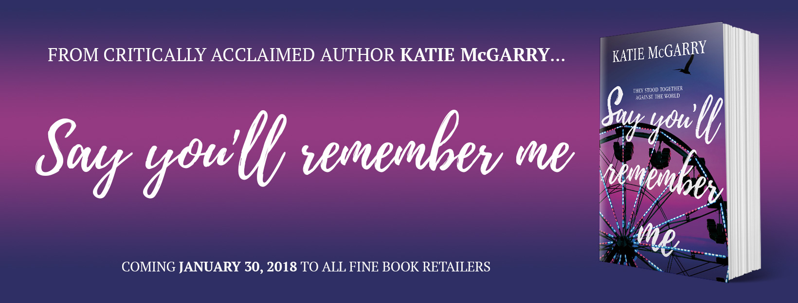 BOOK REVIEW & GIVEAWAY - Say You'll Remember Me by Katie McGarry