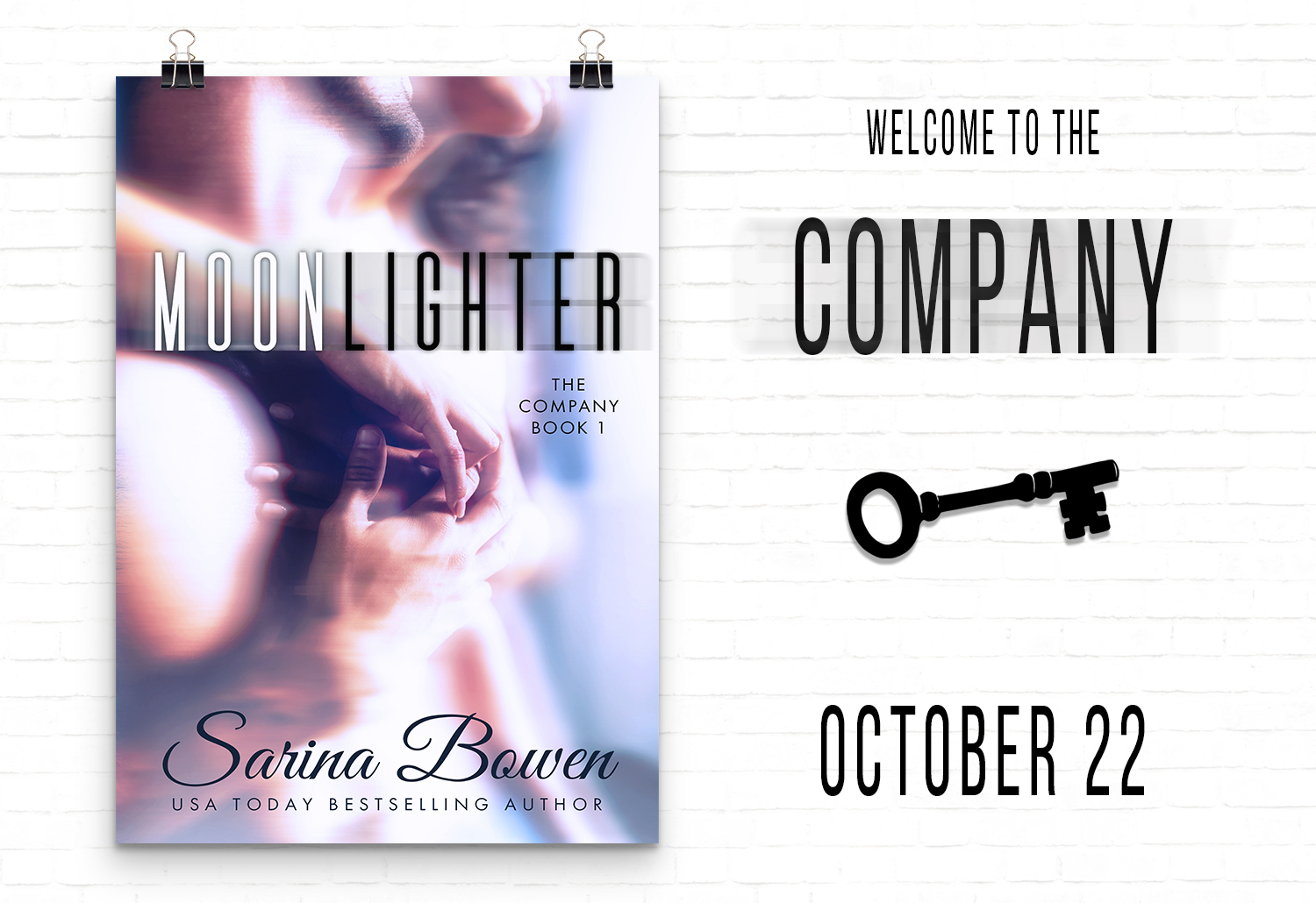 COVER REVEAL + GIVEAWAY Moonlighter (The Company 1) by Sarina Bowen